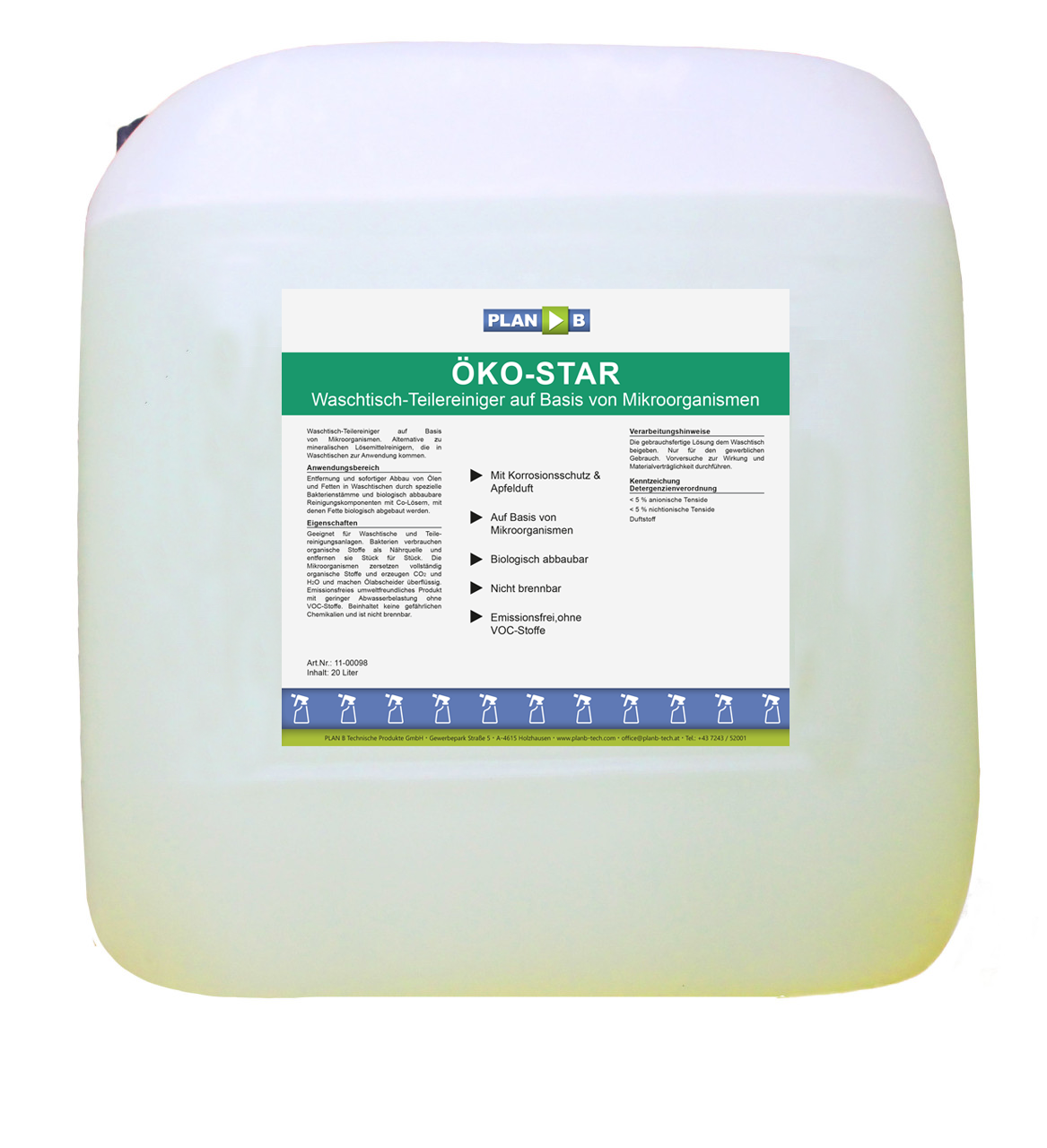Plan B ÖKO-STAR Bioreiniger 20l